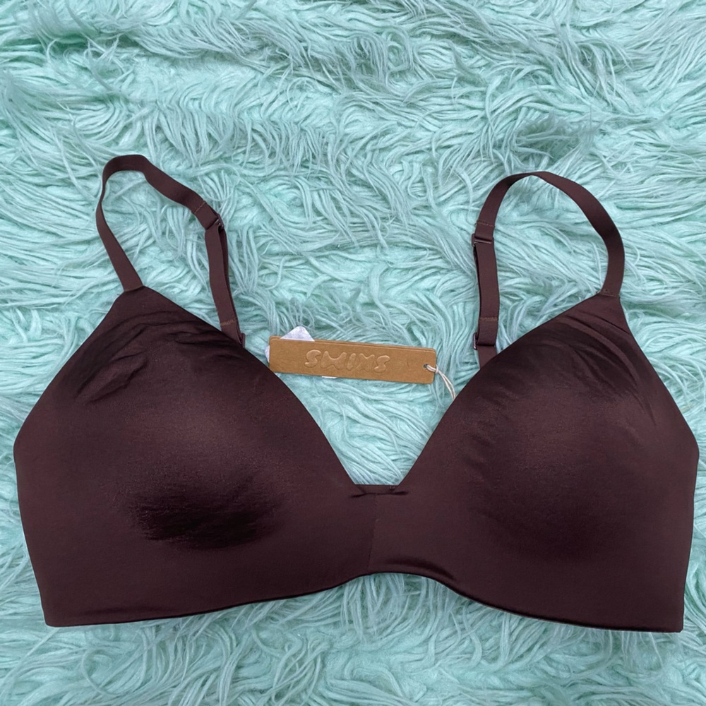 NWT SKIMS 34C Wireless Bra in Cocoa